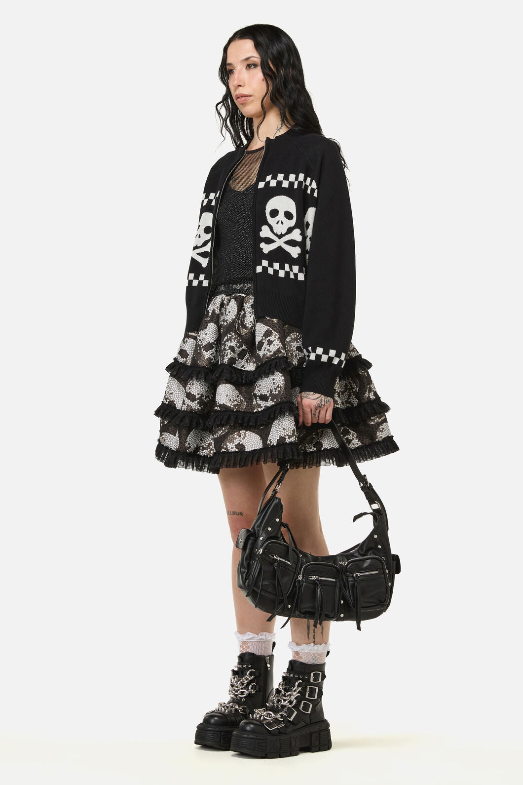Black Friday - Bonez Goth Cardigan - black