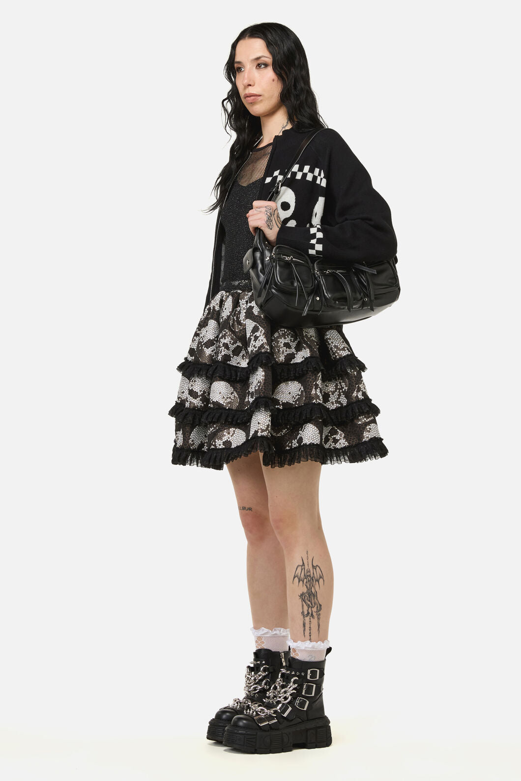 Black Friday - Bonez Goth Cardigan - black