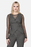 Black Friday - Link Pinstripe Vest - black-white