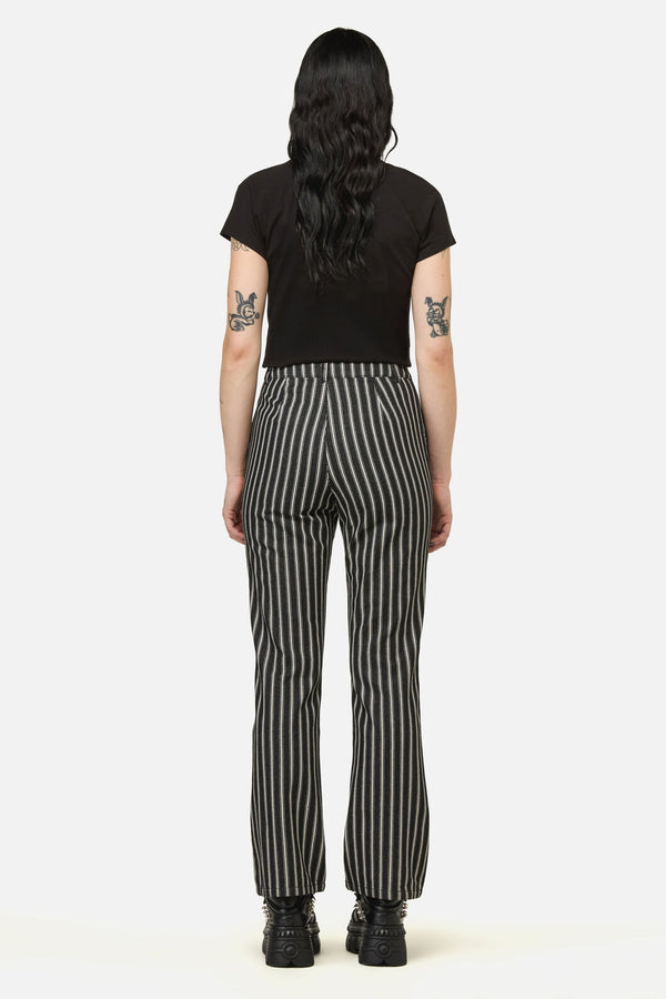 Black Friday - Link Pinstripe Pant - black-white