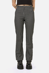 Black Friday - Link Pinstripe Pant - black-white