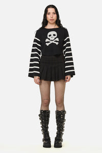 Black Friday - Bonez Crop Knit - black