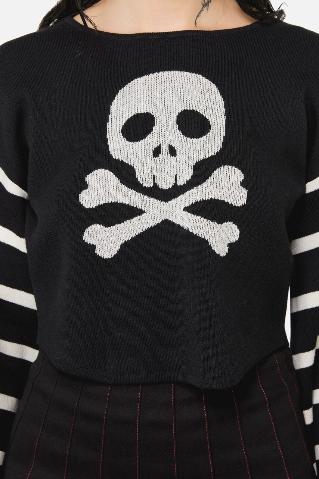 Black Friday - Bonez Crop Knit - black
