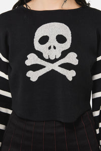Black Friday - Bonez Crop Knit - black