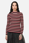 Black Friday - Death Goth Stripe Knit - multi