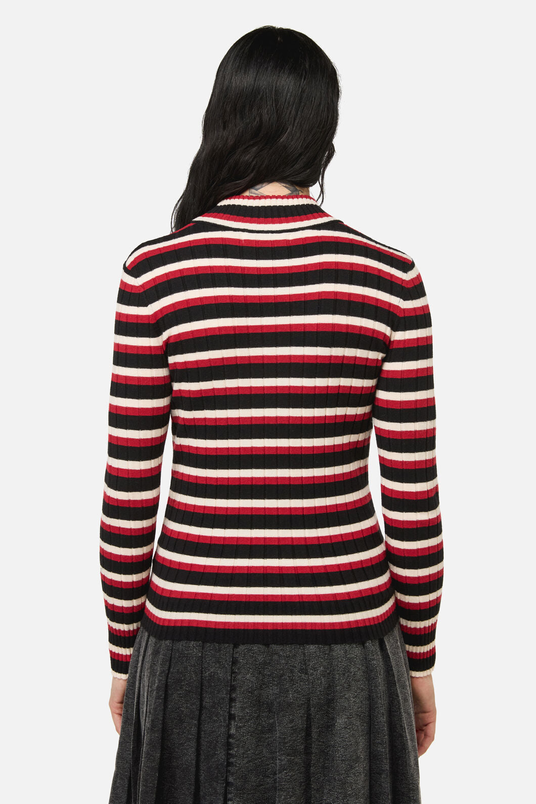 Black Friday - Death Goth Stripe Knit - multi