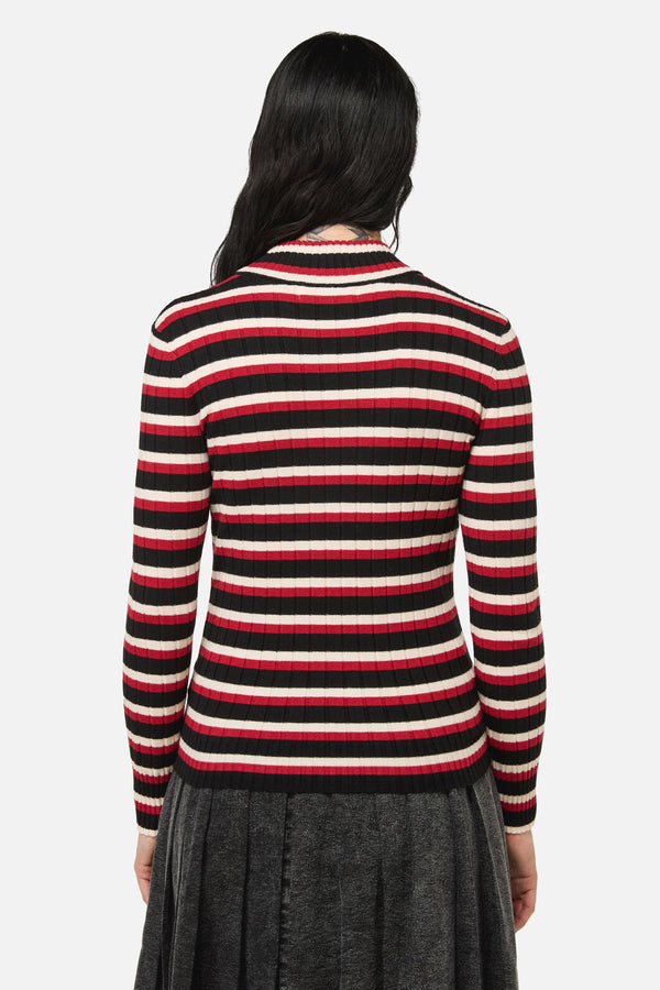 Black Friday - Death Goth Stripe Knit - multi