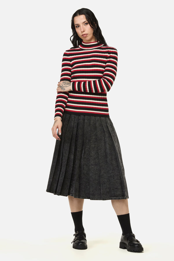 Black Friday - Death Goth Stripe Knit - multi