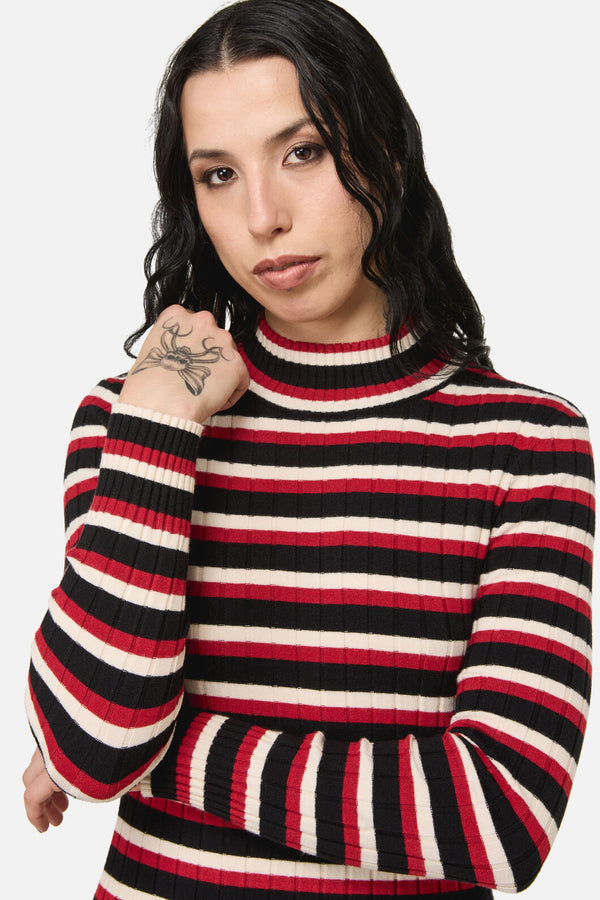 Black Friday - Death Goth Stripe Knit - multi
