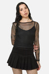 Black Friday - Opulent Mesh Top - black