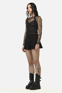 Black Friday - Opulent Mesh Top - black