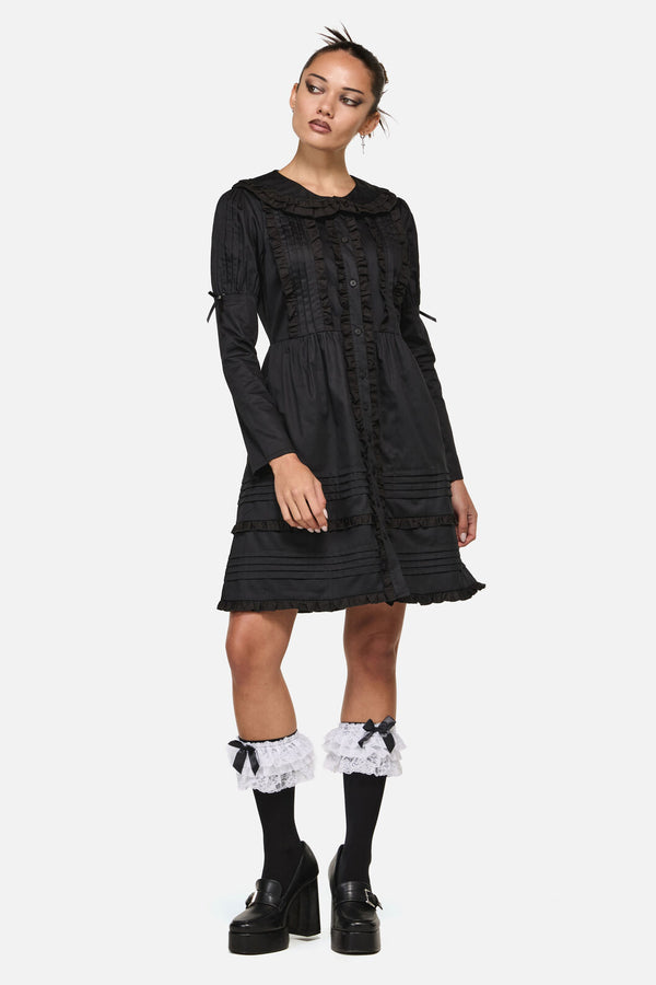 Black Friday - Estate Frill Dress - black