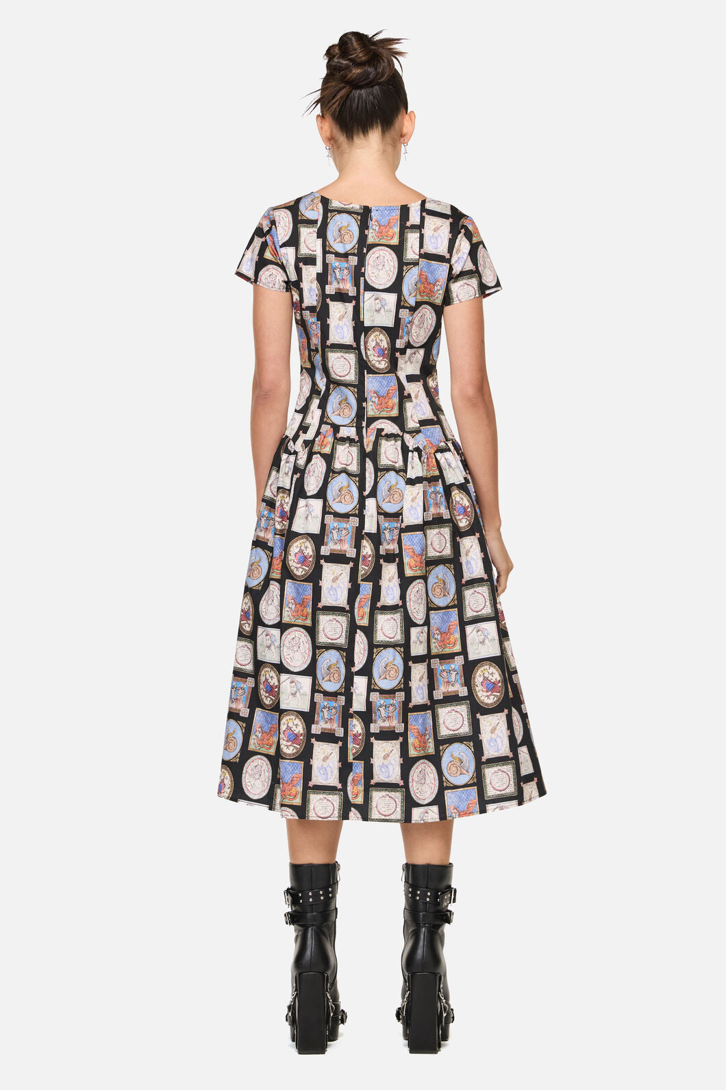 Black Friday - Cloister Goth Midi Dress - black