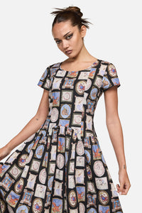 Black Friday - Cloister Goth Midi Dress - black