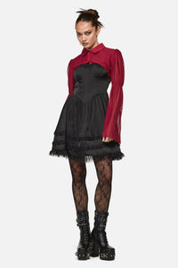 Black Friday - Cloister Goth Mesh Sleeves - red