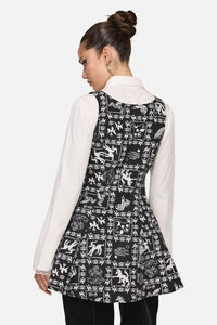 Black Friday - Manuscript Goth Pinafore - black