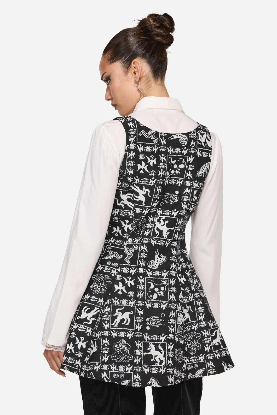 Black Friday - Manuscript Goth Pinafore - black