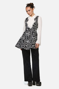 Black Friday - Manuscript Goth Pinafore - black
