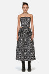 Black Friday - Manuscript Goth Skirt - black