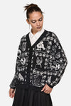 Black Friday - Manuscript Goth Cardigan - black