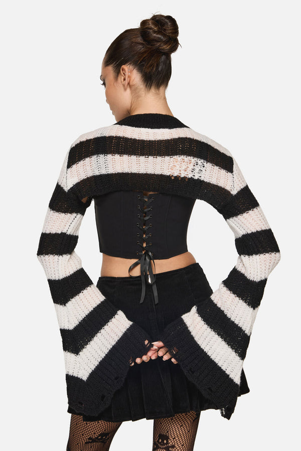 Black Friday - Beasts Knit Sleeves - black-white