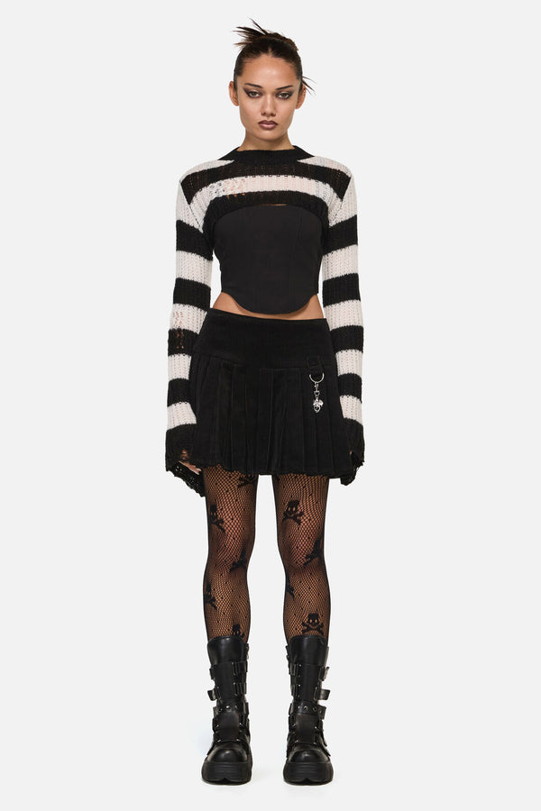 Black Friday - Beasts Knit Sleeves - black-white