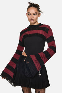 Black Friday - Beasts Knit Sleeves - red-black