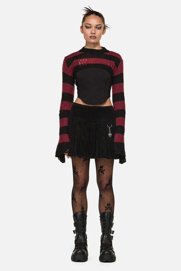 Black Friday - Beasts Knit Sleeves - red-black