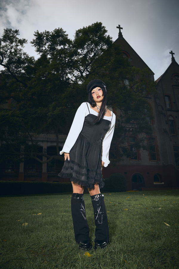 Black Friday - Knave Goth Mini Dress - black
