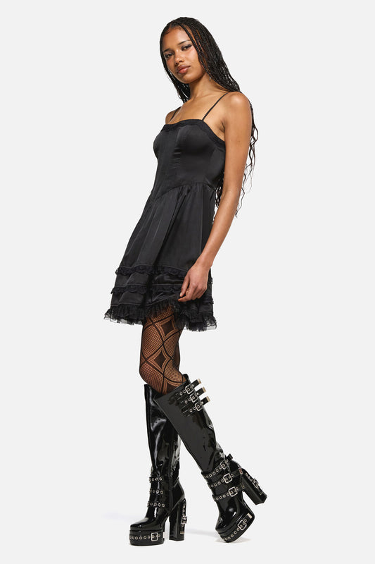 Black Friday - Knave Goth Mini Dress - black