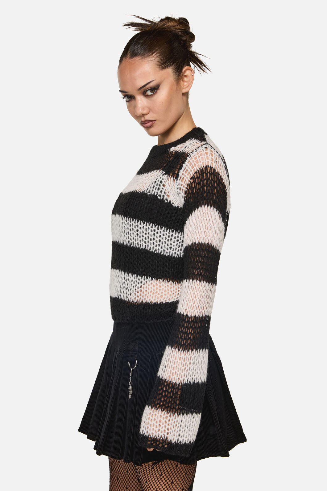 Black Friday - Beast Stripe Knit - black-white