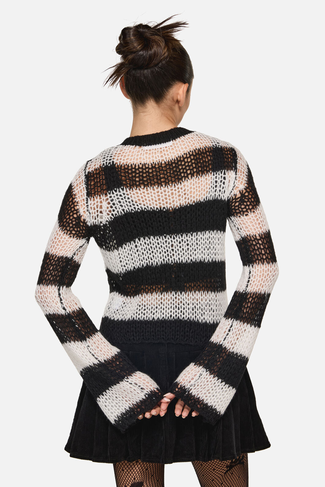 Black Friday - Beast Stripe Knit - black-white