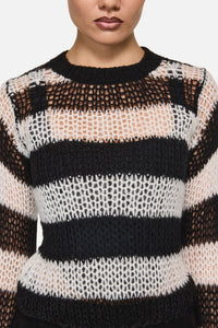 Black Friday - Beast Stripe Knit - black-white