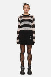 Black Friday - Beast Stripe Knit - black-white