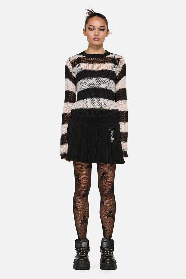 Black Friday - Beast Stripe Knit - black-white