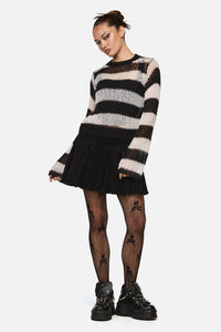 Black Friday - Beast Stripe Knit - black-white