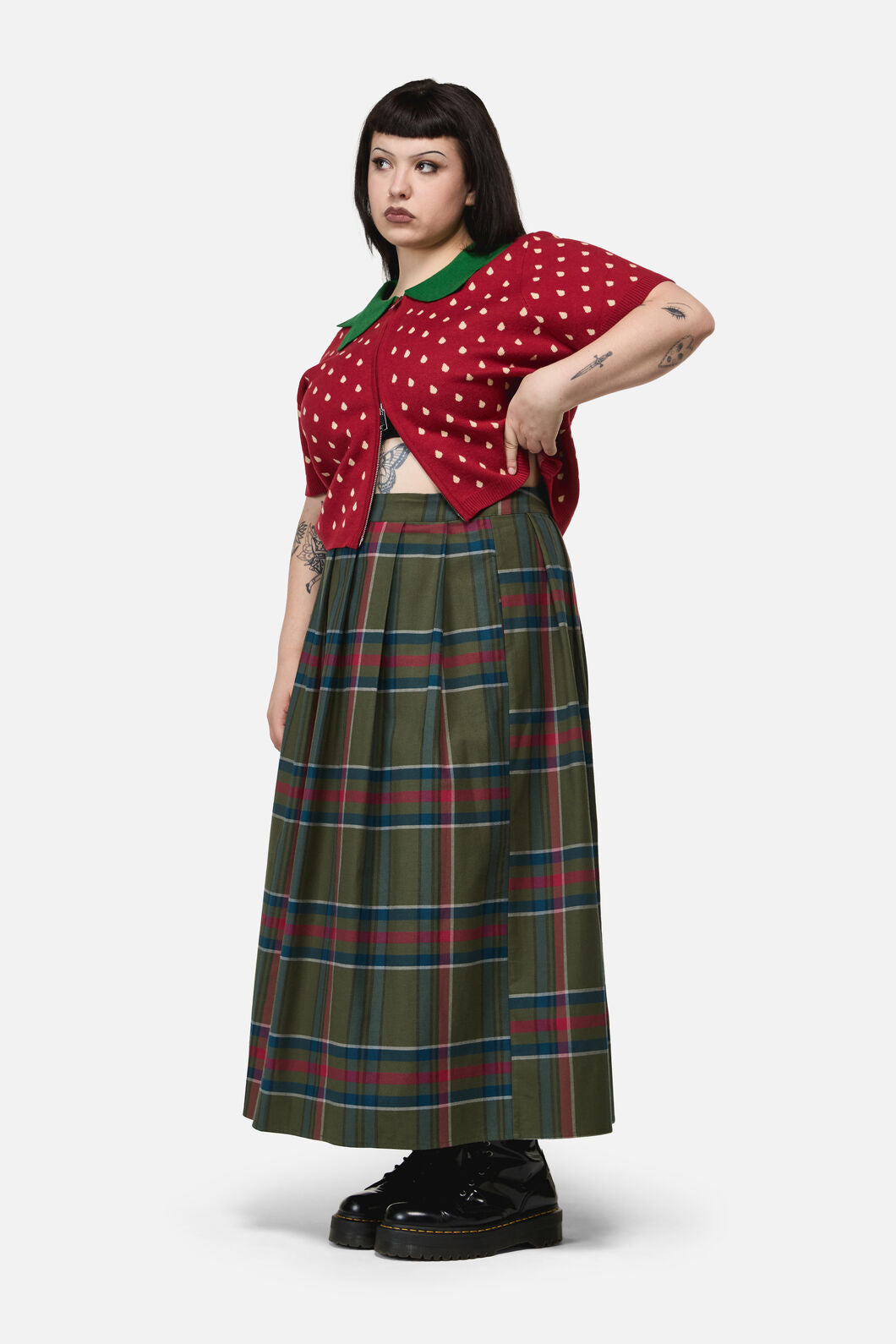 Black Friday - Curve Harbinger Goth Skirt - multi