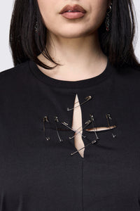 Black Friday - Curve Safety First Goth Tee - black