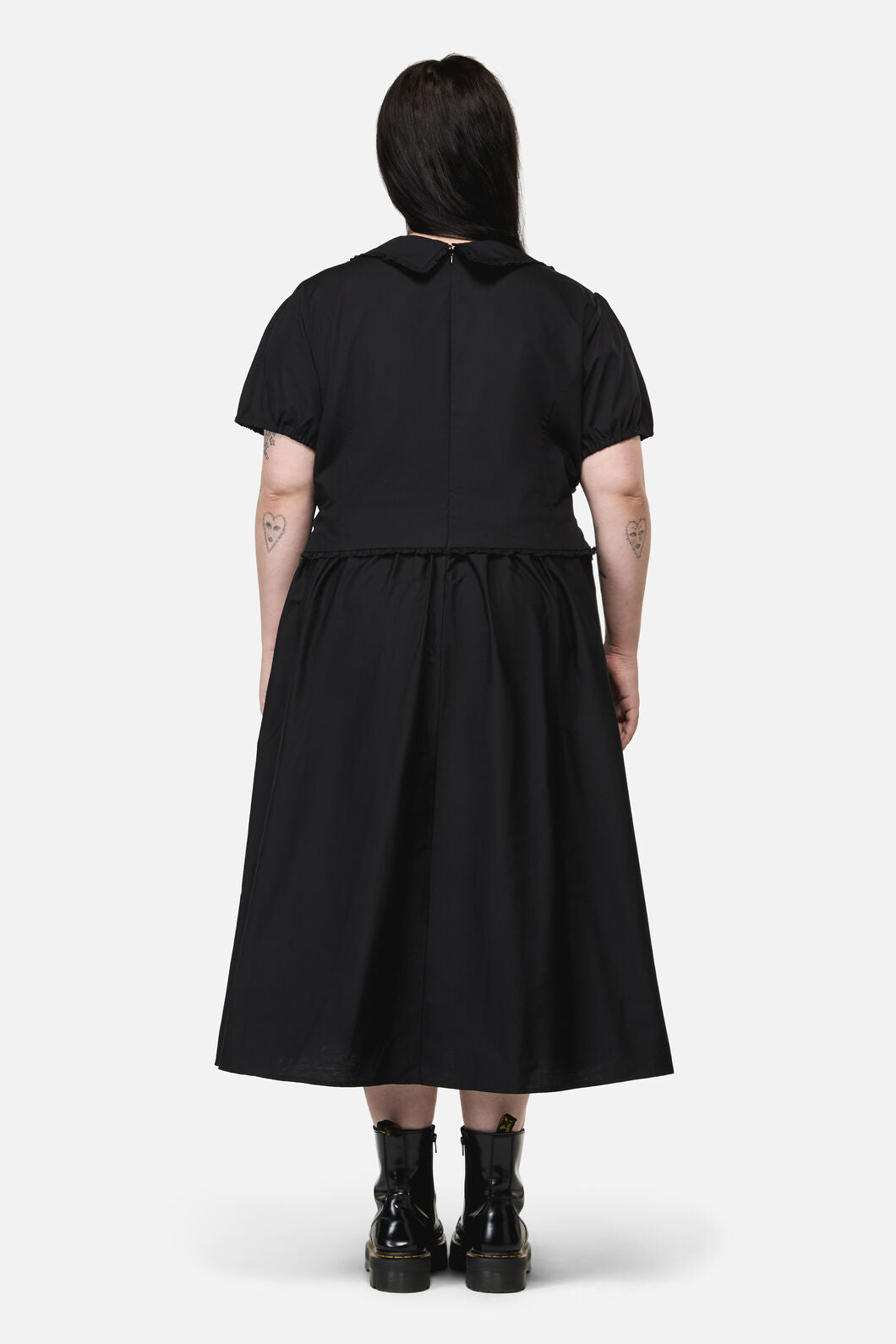 Black Friday - Curve Conquest Goth Midi Dress - black