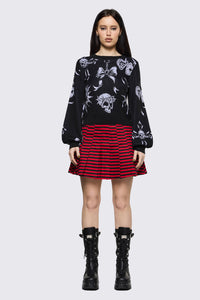 Black Friday - Trad Emo Long Sleeve Art Knit - black