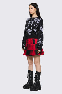 Black Friday - Trad Emo Long Sleeve Art Knit - black