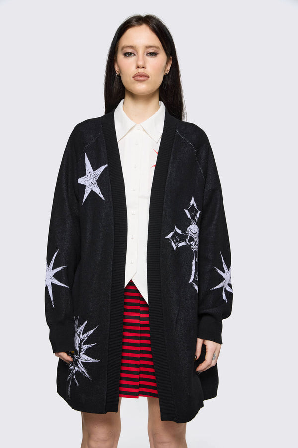 Black Friday - Trad Emo Long Graphic Cardigan - black