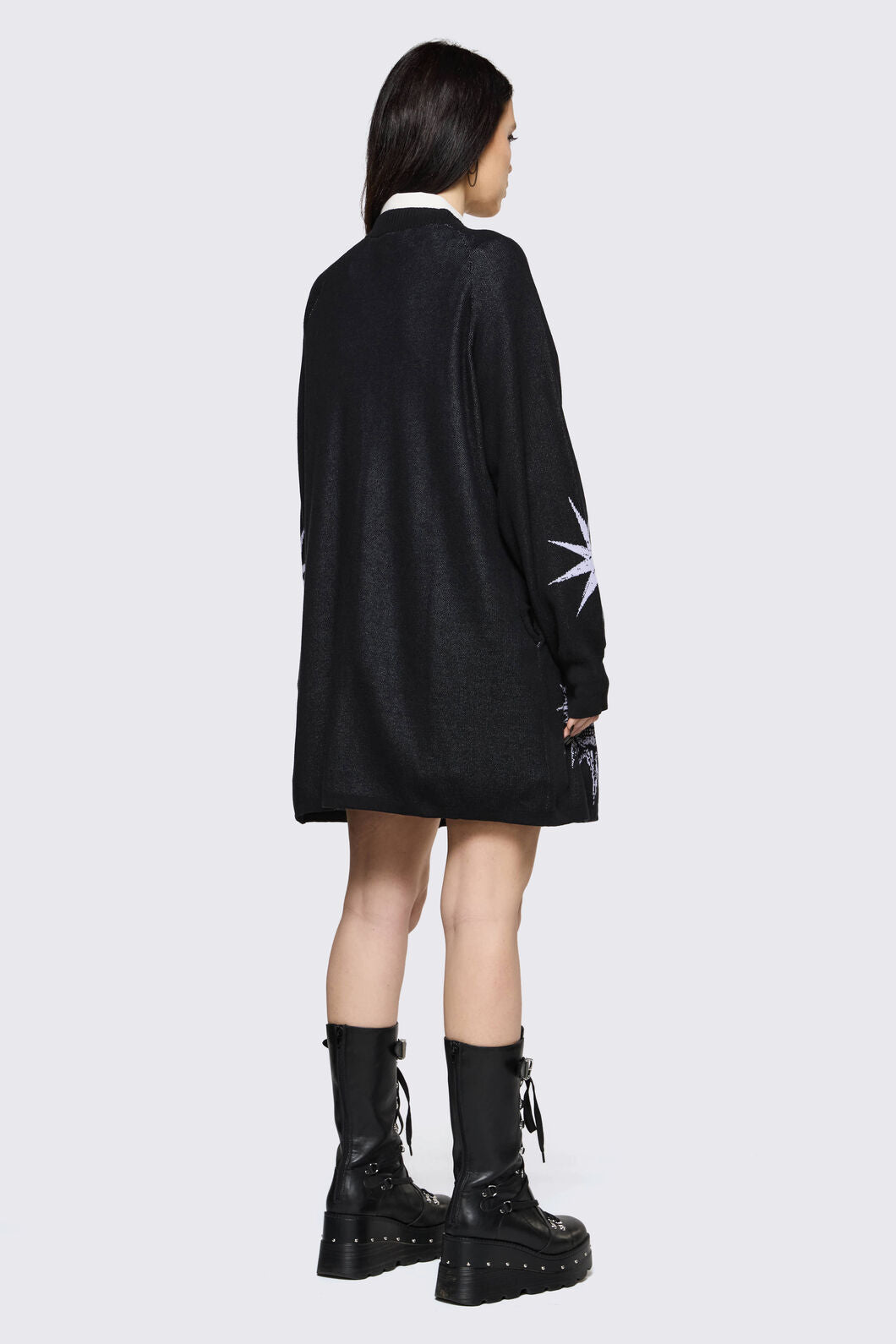 Black Friday - Trad Emo Long Graphic Cardigan - black
