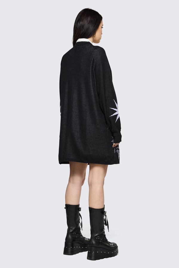 Black Friday - Trad Emo Long Graphic Cardigan - black
