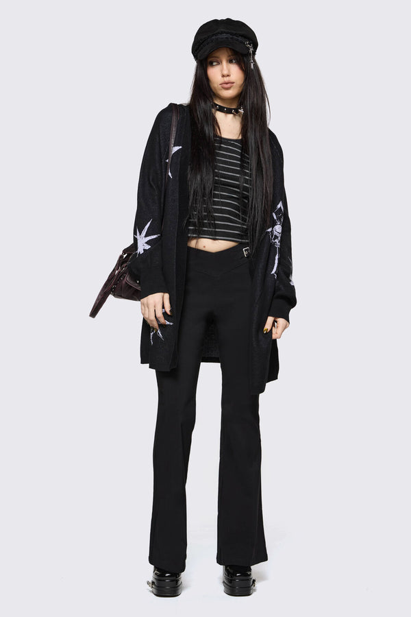 Black Friday - Trad Emo Long Graphic Cardigan - black