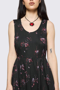 Black Friday - Trad Emo Skull Artwork Dress - black