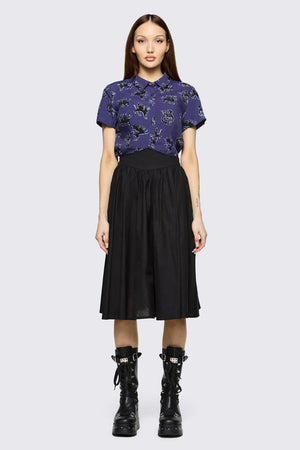 Black Friday - Mythical Goth Yoke Skirt - black