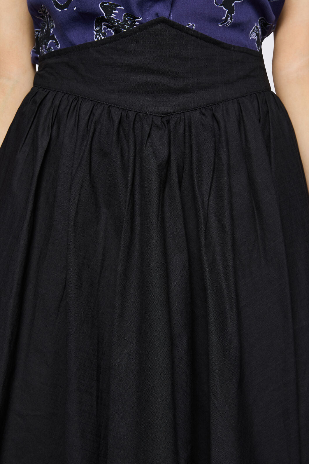 Black Friday - Mythical Goth Yoke Skirt - black