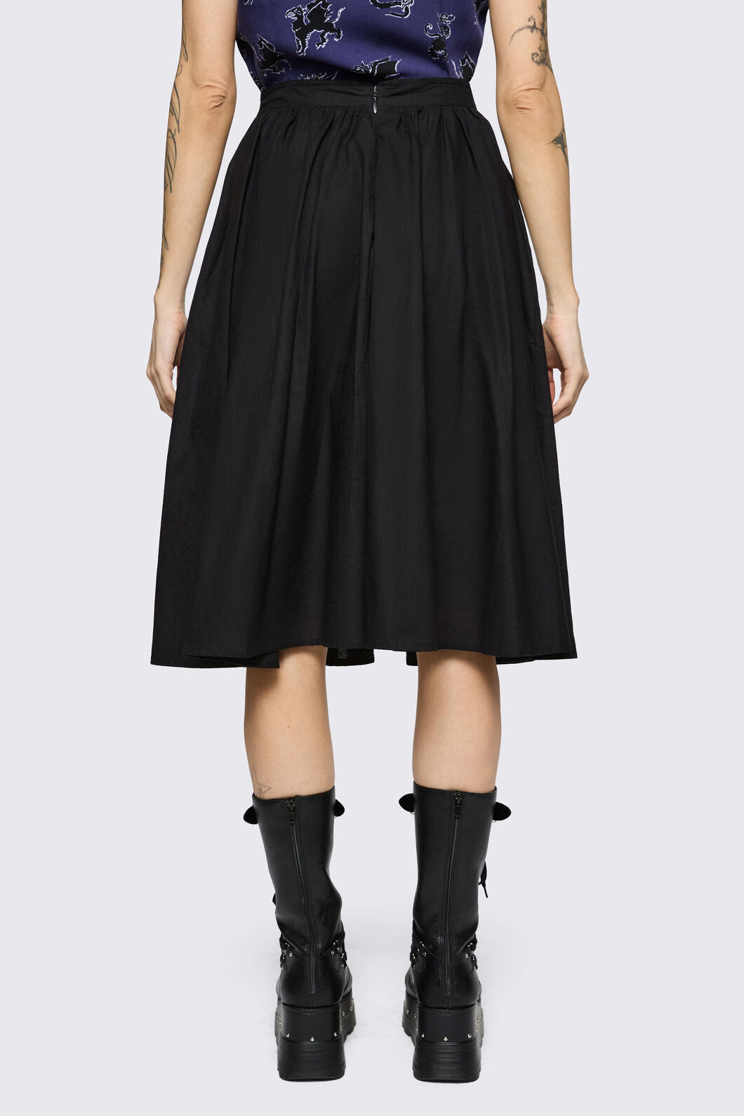 Black Friday - Mythical Goth Yoke Skirt - black