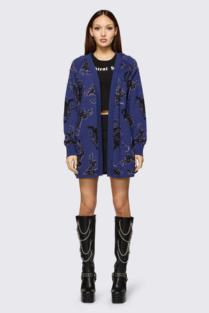 Black Friday - Monstre Goth Cardigan - purple